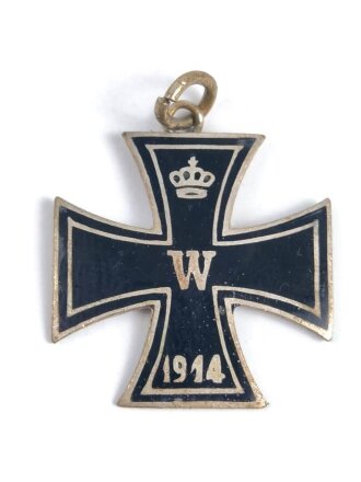 1.Weltkrieg, patriotischer Anhänger " Eisernes Kreuz 1914" Höhe 24mm