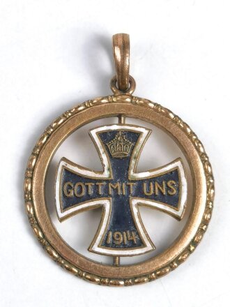 1.Weltkrieg, patriotischer Anhänger " Gott mit uns 1914"