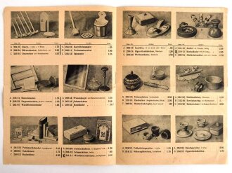 Lagerliste Sonderaktion vom Oberkommando der Wehrmacht, Gegenstände für Haushalt und Familie des Frontkämpfers. Achtseitig