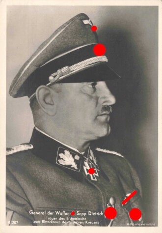 Ansichtskarte "General der Waffen-SS Sepp...