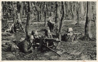 Ansichtskarte "Unser Reichsheer - Schweres M.G. in...