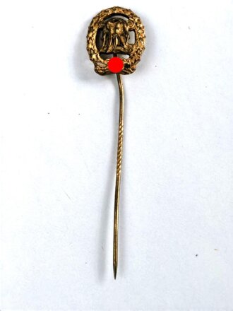 Miniatur, Deutsches Reichssportabzeichen DRL in Gold, Wernstein Jena, Größe 16 mm