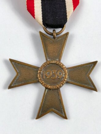 Kriegsverdienstkreuz 2. Klasse 1939 ohne Schwerter am Band, Buntmetall