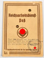 RAD Reichsarbeitsdienst, Arbeitsdienst für die weibliche Jugend, Arbeitsdienstpaß (Arbeitsdienstzeugnis) , ausgestellt 1943 auf eine Frau aus Einöd Kreis Homburg, dazu die Kennkarte