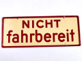 Schild für KFZ Instandsetzungseinheiten der Wehrmacht 10 x 25cm