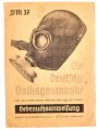 Gebrauchsanweisung für die deutsche Volksgasmaske VM 37