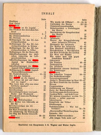 "Du und dein Heer", Taschenbuch für den deutschen Jungen, herausgegeben vom Oberkommando des Heeres von 1943
