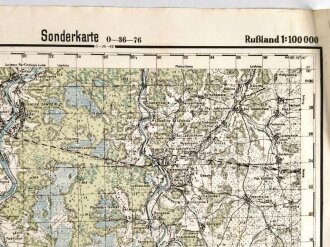 Sonderkarte Russland 0-36-76, datiert 1941, Maße:...