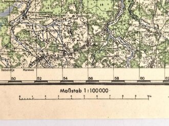 Sonderkarte Russland 0-36-89, datiert 1938, Maße:...