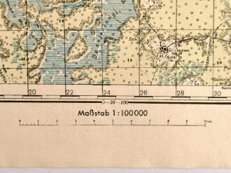 Sonderkarte Russland 0-36-88, datiert 1942, Maße:...