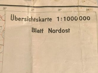 Übersichtskarte Blatt Nordost, Maße: 82,5 x 71...