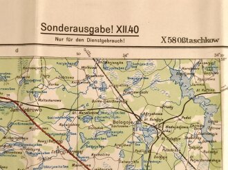 Landkarte Wehrmacht, Übersichtskarte Mitteleuropa...