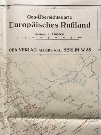 Geo-Übersichtskarte Europäisches Russland,...