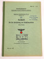 Kriegsmarine, M.Dv.Nr. 147 "Allgemeine Baubestimmungen 1 Nr. 10 - Vorschrift für die Herstellung von Schiffsmodellen" datiert 1939, DIN A4