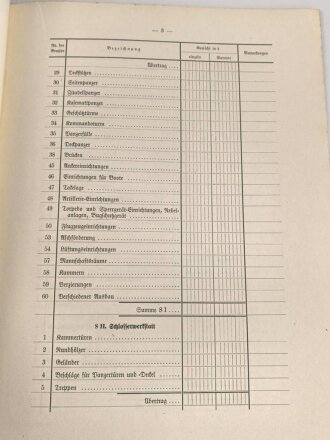 M.Dv.Nr. 147 "Allgemeine Baubestimmungen 1 Nr. 18 - Vorschrift für den Tiefgangsnachweis" datiert 1939, DIN A4