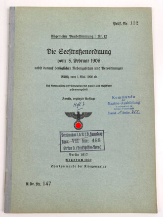 M.Dv.Nr. 147 "Allgemeine Baubestimmungen 1 Nr. 12 -...