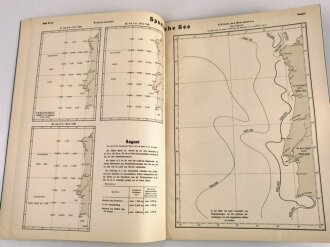 Atlas der Dichte des Meerwassers - Spanische See, Stempel entnazifiert, Kriegsmarine