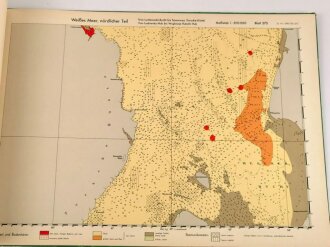 Kriegsmarine "Atlas der Bodenbeschaffenheit des Meeres", Weißes Meer und Kola Bucht, Großformat