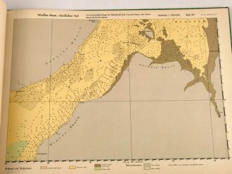 Kriegsmarine "Atlas der Bodenbeschaffenheit des Meeres", Weißes Meer und Kola Bucht, Großformat