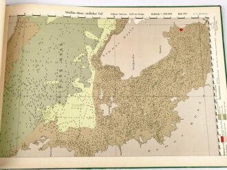 Kriegsmarine "Atlas der Bodenbeschaffenheit des Meeres", Weißes Meer und Kola Bucht, Großformat