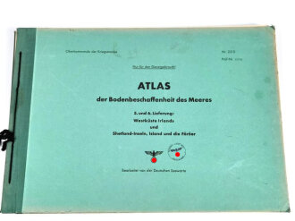 Kriegsmarine "Atlas der Bodenbeschaffenheit des...