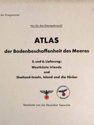 Kriegsmarine "Atlas der Bodenbeschaffenheit des...
