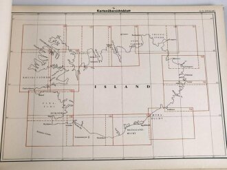 Kriegsmarine "Atlas der Bodenbeschaffenheit des Meeres", Westküste Irlands und Shetland Inseln, Island und Färöer, Großformat