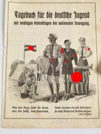 Konvolut Belege zum Thema Hitlerjugend. Die Fotos sind neuzeitliche Abzüge