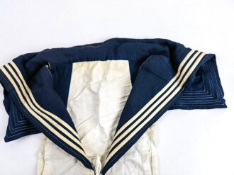 Marine Hitlerjugend Hemdenkragen.Recht weiches Material, kleine Grösse, getragenes Stück