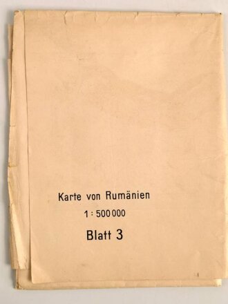 Übersichtskarte von Rumänien Blatt III,...