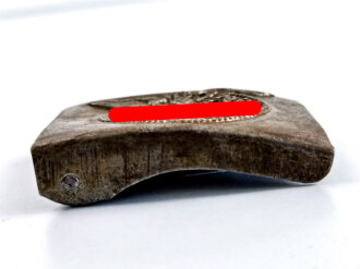 Waffen SS, Koppelschloss für Mannschaften aus Eisen. Hersteller 36/42, eingedrückt