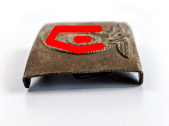 Waffen SS, Koppelschloss für Mannschaften aus Eisen. Hersteller 36/42, eingedrückt