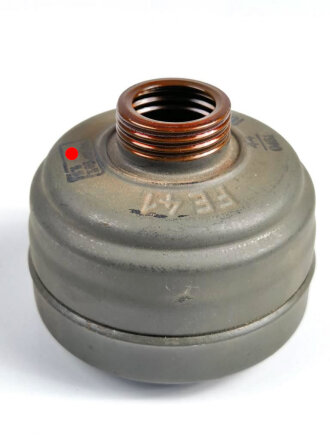 Gasmaskenfilter Wehrmacht "Filtereinsatz 41 FE41" datiert 1944. Sehr guter Zustand