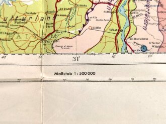 Afrikakorps Geländekarte, Sonderausgabe 1941....