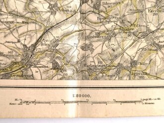1.Weltkrieg, Landkarte "Arras", Frankreich,...