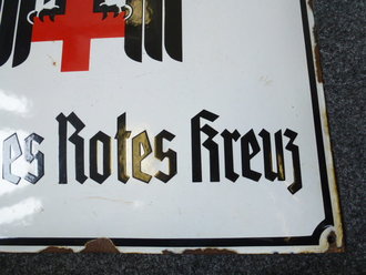 Emailleschild Deutsches Rotes Kreuz, Maße 50x50, HK unbeschädigt