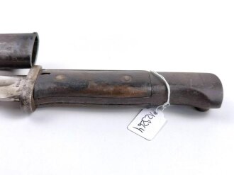 1.Weltkrieg, Seitengewehr Modell 84/98 . Preussisches Kammerstück von 1916, Hersteller " Walter & Co Mühlhausen in Thüringen"