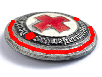 Deutsches Rotes Kreuz, Brosche " Schwesternhelferin" lackierte Ausführung