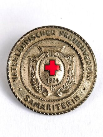 Vaterländischer Frauenverein vom Roten Kreuz, Brosche für Samariterin in silber 32mm