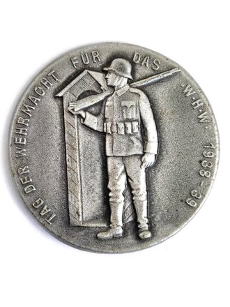 Blechabzeichen "Tag der Wehrmacht für das WHW 1930-1939" Durchmesser 48mm