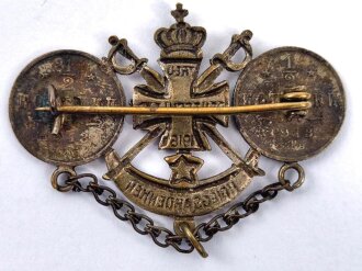 1.Weltkrieg, patriotisches, tragbares Abzeichen " Kriegsandenken" Breite 47mm
