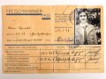 Freischwimmer-Pass für eine Angehörige des BDM, datiert 1937 Frankfurt am Main