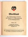 Merkblatt über luftschutzmäßiges Verhalten für Mitglieder der Auffüllungsgruppe von Werkluftschutzbetrieben, Auflage 1942, 23 Seiten, DIN A6