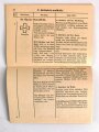 Merkblatt über luftschutzmäßiges Verhalten für Mitglieder der Auffüllungsgruppe von Werkluftschutzbetrieben, Auflage 1942, 23 Seiten, DIN A6
