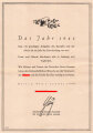 Deutsches Rotes Kreuz, Erinnerungsblatt  "Das Jahr 1944..." DIN A5