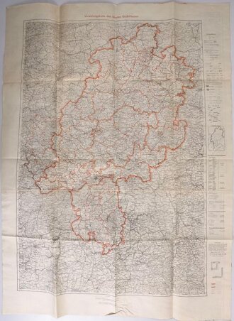 Deutschland nach 1945 "Verwaltungskarte des Staates...