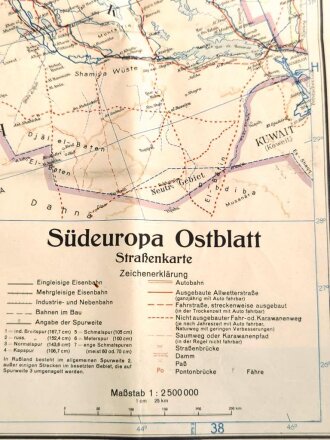 Straßenkarte "Südeuropa Ostblatt",...