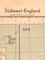 Militärorgeographische Objektkarte "Südwest-England" , Maße: 85 x 95,5 cm, datiert: 1940, gebraucht