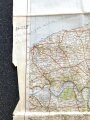 Landkarte "Dover-Laon" Frankreich, Großbritannien, Maße: 124 x 103 cm, datiert: 1940, gebraucht