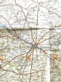 Landkarte "Dover-Laon" Frankreich, Großbritannien, Maße: 124 x 103 cm, datiert: 1940, gebraucht